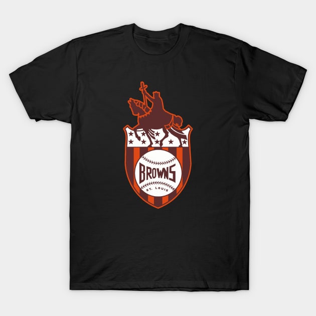 Defunct St. Louis Browns Baseball T-Shirt by LocalZonly